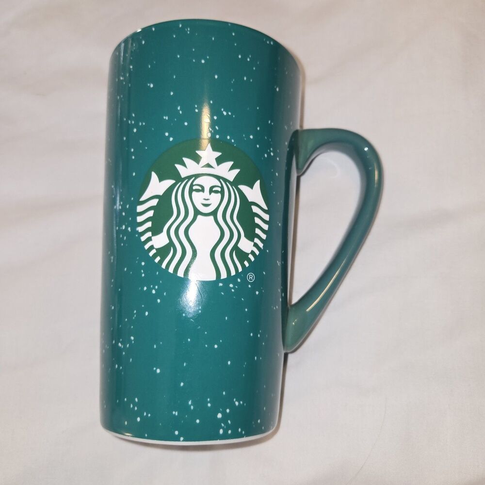 Starbucks 2020 Green Speckled Tall 16oz Ceramic Hot Coffee Mug